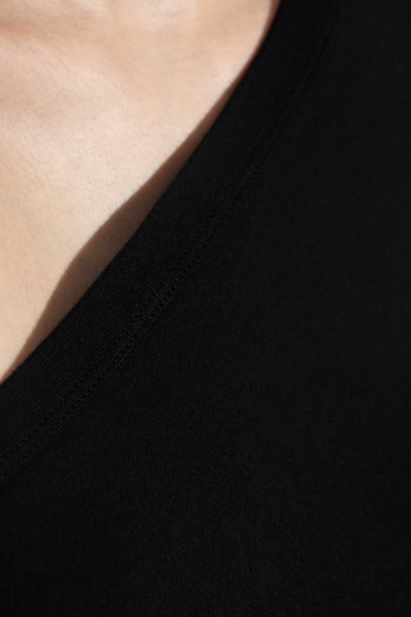 Tシャツ・カットソー RICK OWENS FW25 'Ziggy' top (DS02E7216RN 09) Black Top 